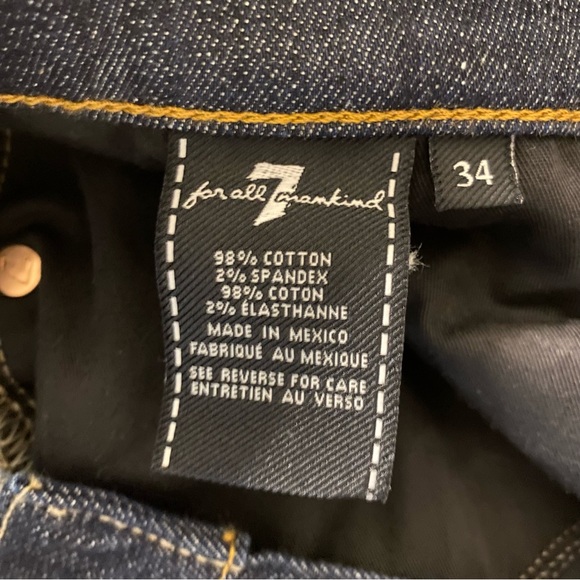 7 For all Mankind Standard Straight Leg Men’s Jeans – Five Pocket – 34 - Picture 9 of 12